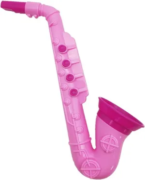 Totority Kids Saxophone Toy, Plastic Musical Instrument for Early Education, Fun Preschool Developmental Toy for Hand Coordination and Music Interest, Suitable for Kids Ages 3-5, Random Color