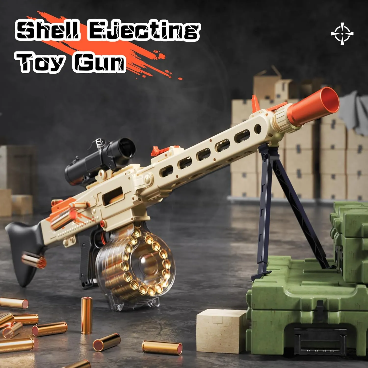 Toy Gun Automatic Sniper for Soft Bullets -2 Modes Burst Electric Toy Foam Blaster with 100 Darts, Large Magazines, Toys for 15  Year Old Teens Adults, Birthday Chritmas Gift