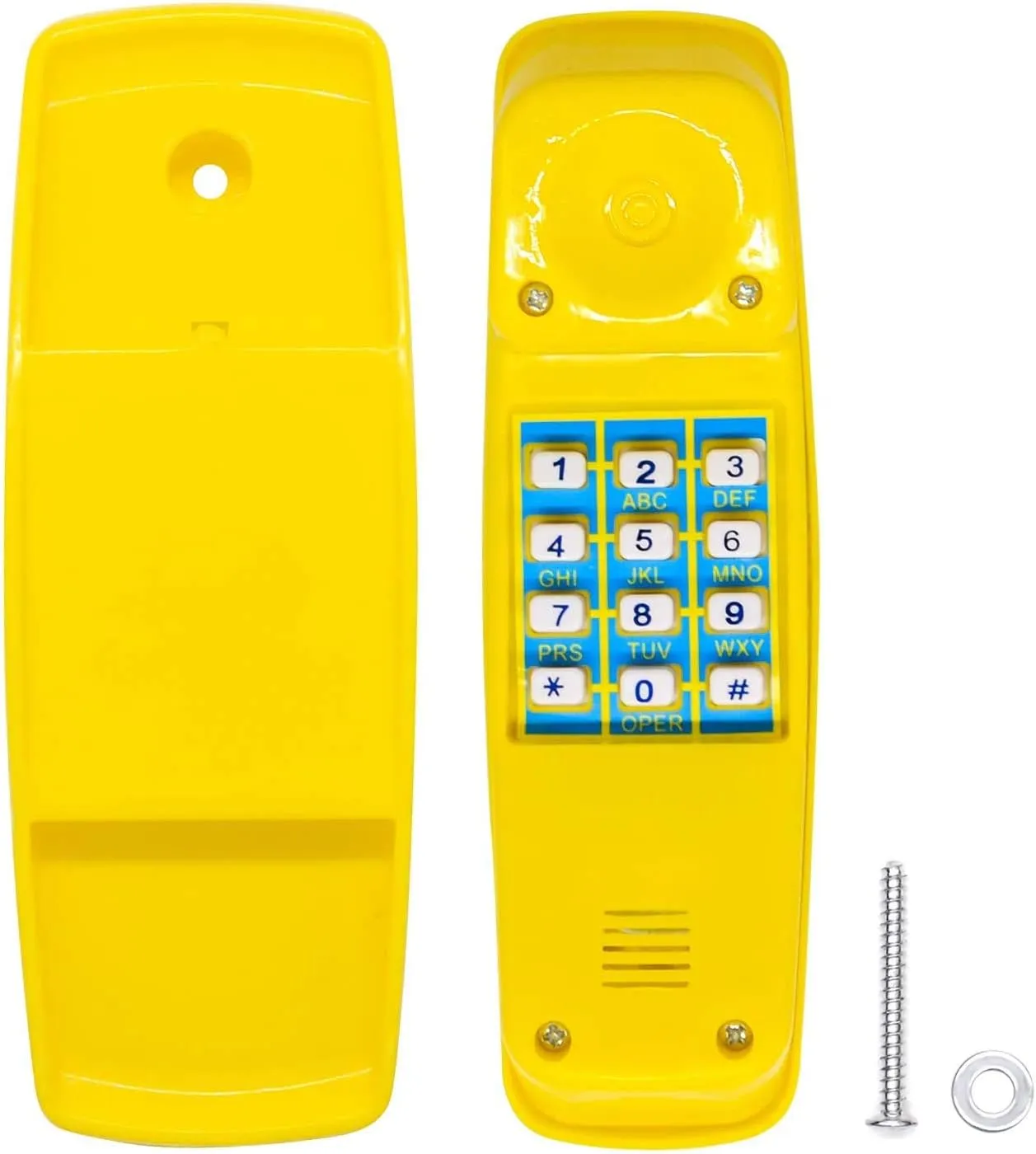 Toy Phone for Kids Swing Set Phone Pretend Phones and Learning Education Phones Plastic Telephone Creative Children Play Phone for Toddlers Baby Cell Phone Playhouse Phone (Yellow)
