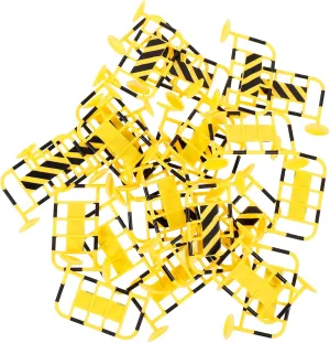 TOYANDONA 72 Pcs Mini Traffic Road Signs & Barricades Set - Educational, Language Skills & Social Studies - Traffic Safety Theme - Unisex - Ages Infant