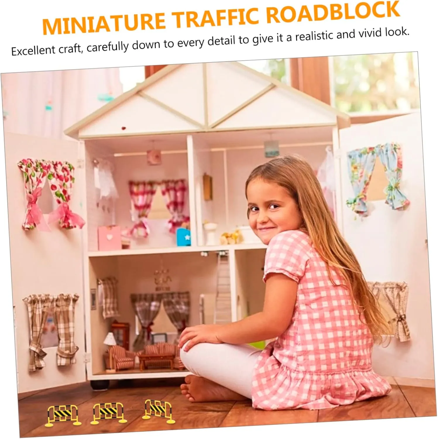 TOYANDONA 72 Pcs Mini Traffic Road Signs & Barricades Set - Educational, Language Skills & Social Studies - Traffic Safety Theme - Unisex - Ages Infant