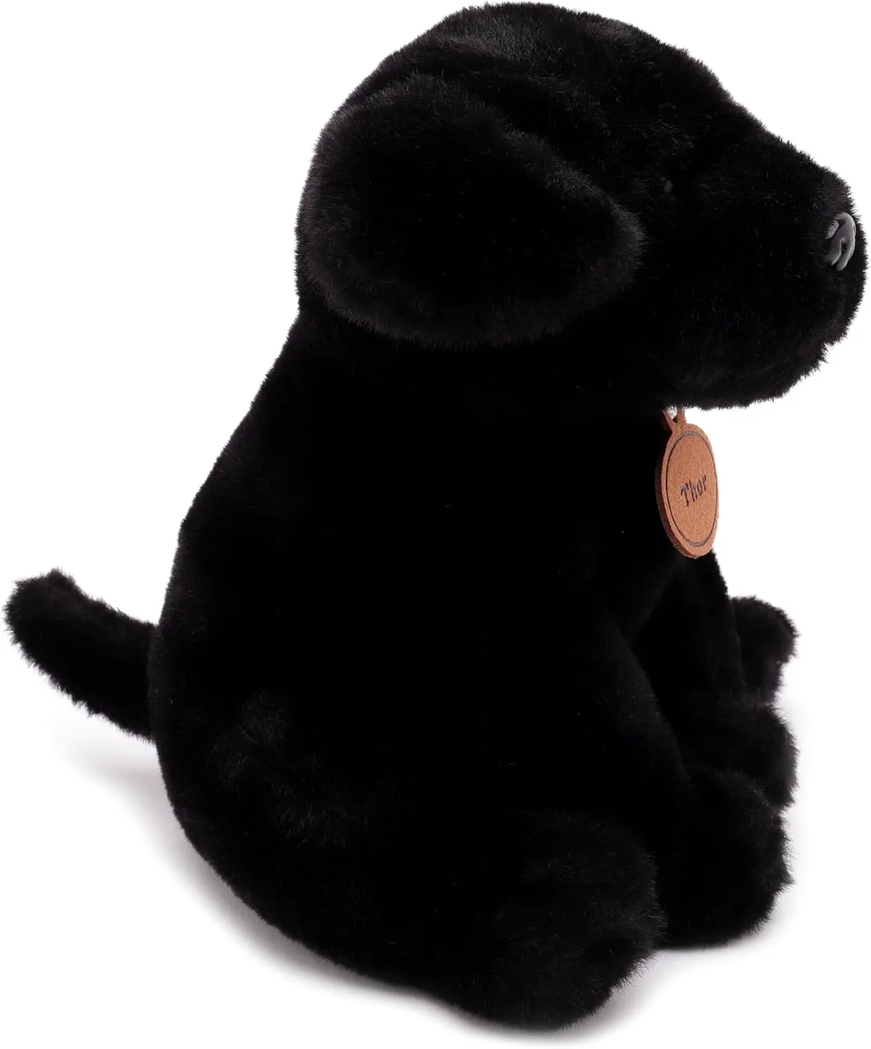 Toyland® 25cm (10") Thor The Black Labrador Soft Toy - Sitting Down Plush Dog - Suitable from Birth