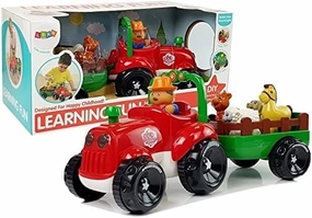 Tractor with Trailer Animals for Babies Batteries Light Sound