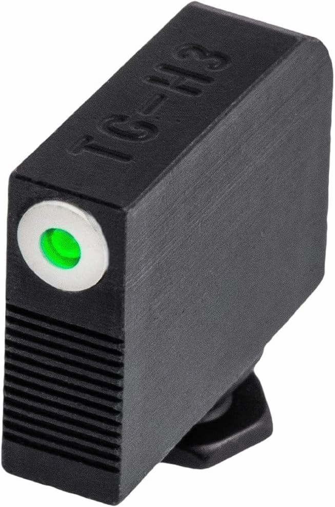 TRUGLO Tritium Pro Night Sights, Compatible with Glock Handgun Models | Compact Durable Glow-in-The-Dark Front & Rear Gun Sight Set with Focus Lock Front Ring