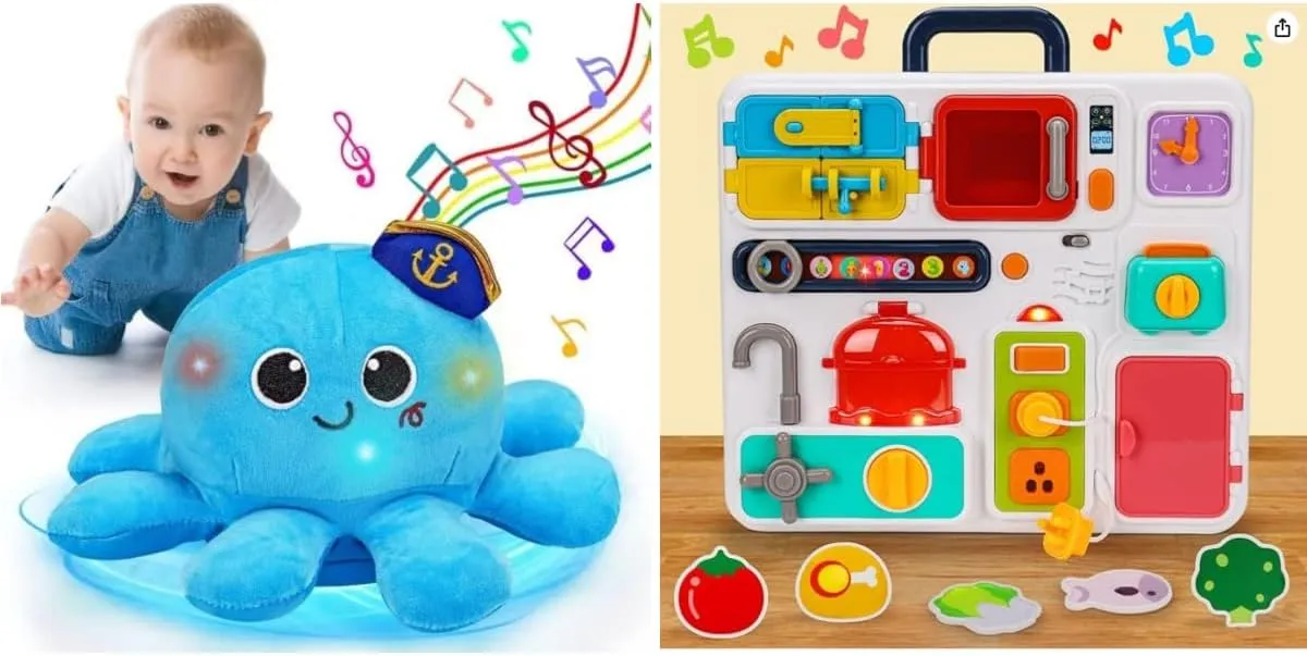 Tsomtto Baby Musical Toys for 6-12-18 Months Infant Light Up Toys 1 Year Old