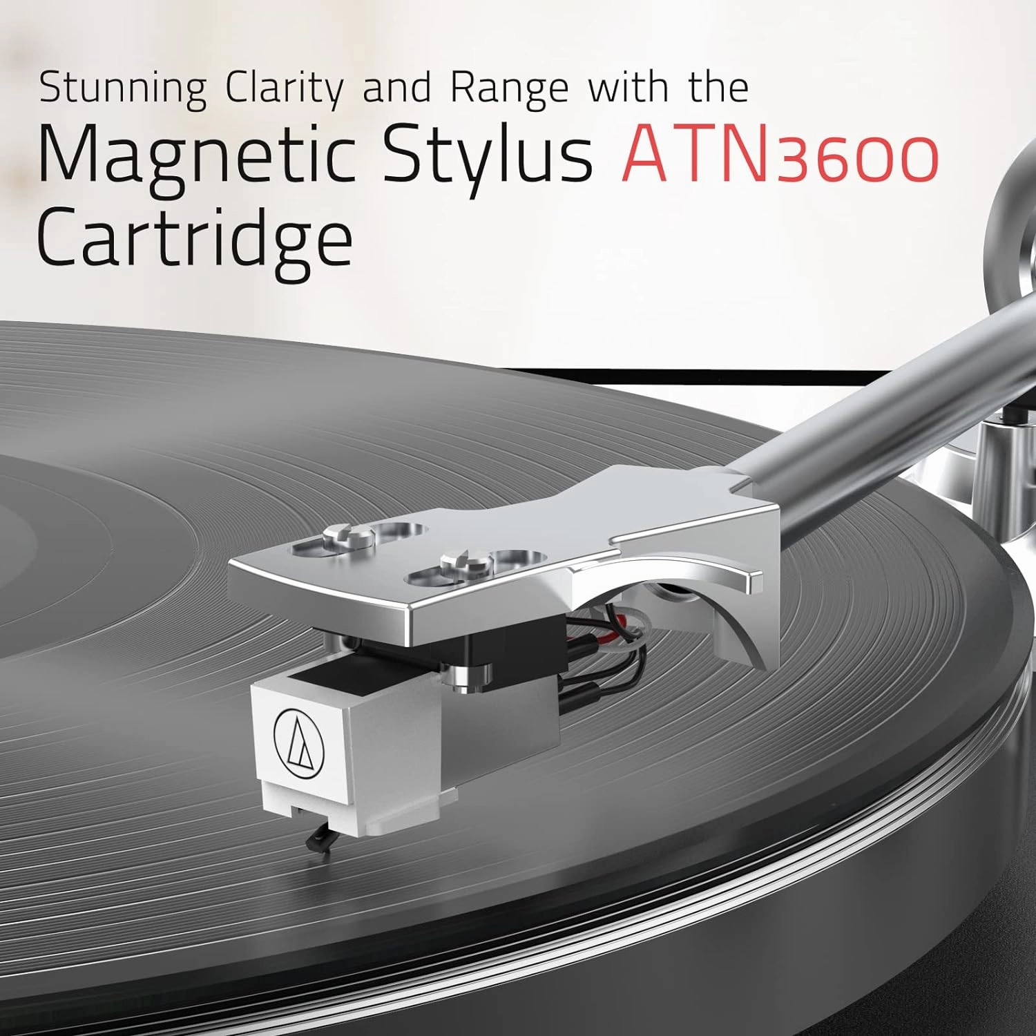 Turntables Record Player Wireless Output Connectivity Vinyl Player Belt-Drive Turn Tables Support 33&45 RPM Speed Phono Line Output USB Digital to PC Recording ATN3600L MM Cartridge Black