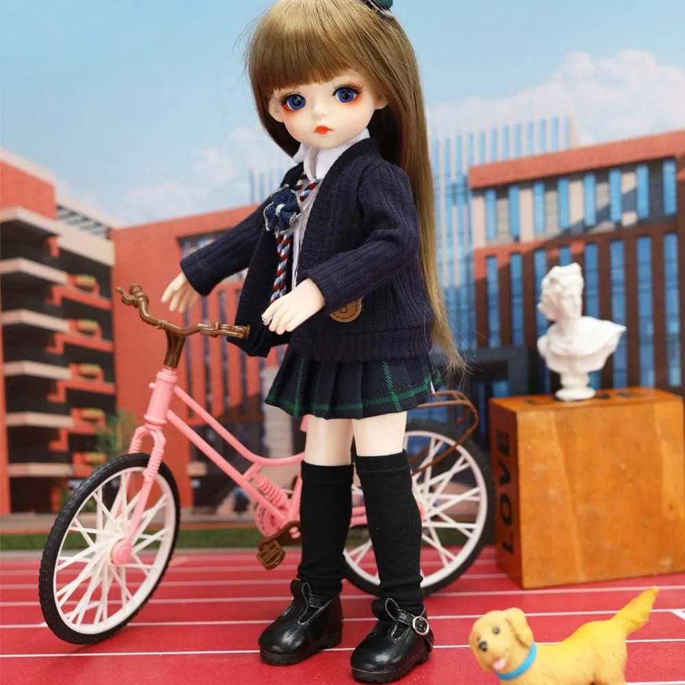 UCanaan BJD Doll 1/6 SD Dolls 12 Inch 18 Ball Jointed Doll DIY Toys with Full Set Clothes Shoes Wig Makeup, Best Gitfs for Girls Christmas Birthday (Nanya)