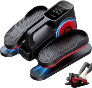 Under Desk Elliptical Machine, Ellipse Leg Exerciser Electric as Seen on TV for Seniors with Remote Control & 10 Adjustable Speeds,Quiet & Portable Mini Seated Pedal Exerciser
