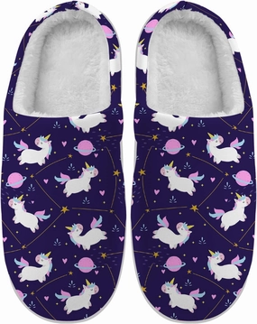 Unicorn Slippers Womens Mens Slippers House Slippers Comfort Plush Lining Fuzzy Slippers Winter Shoes Gifts
