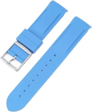 Unisex Resin Watch Strap Fashion Quick Release Replacement Band 20mm Stainless Steel Buckle