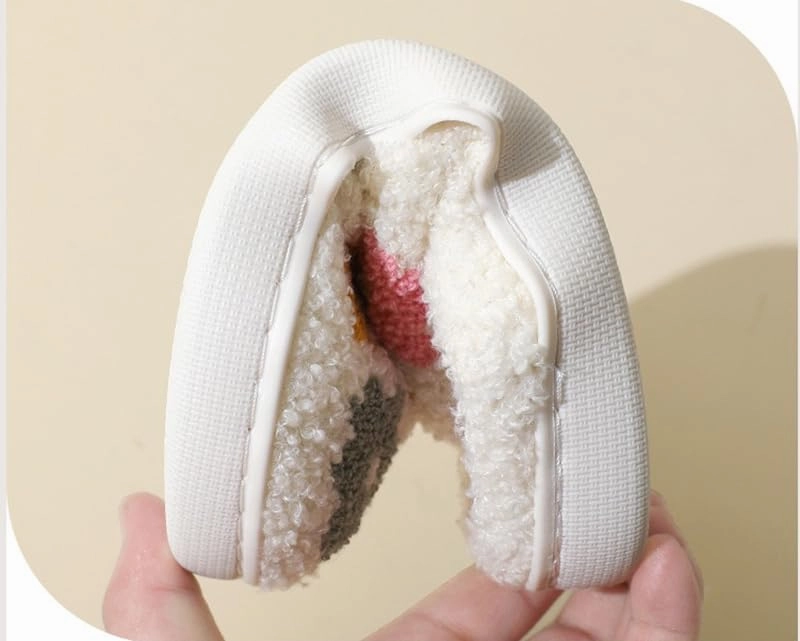 Unisex Meet Me at Midnight Slippers Soft Embroidered Plush Fluffy Warm Home Slippers Indoor Outdoor Slippers Couple Shoes