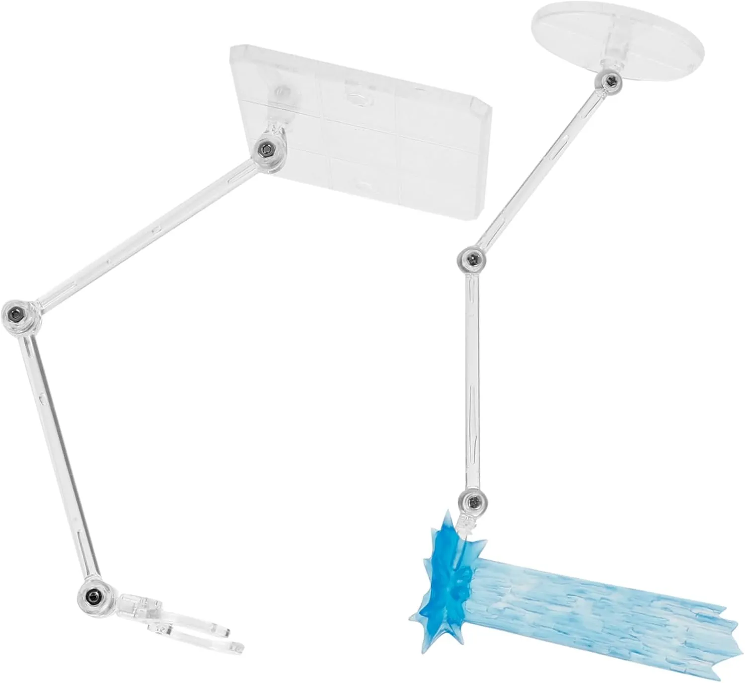 Vaguelly Anime Model Display Stand Blue Parts Action Figure Support Base Doll Display Rack Portable Toy Figure Holder