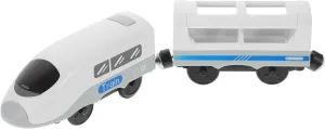 Vaguelly Kid's Intelligence Toy Educational Train Head Model Children's Birthday Present Battery Operated Toy Train