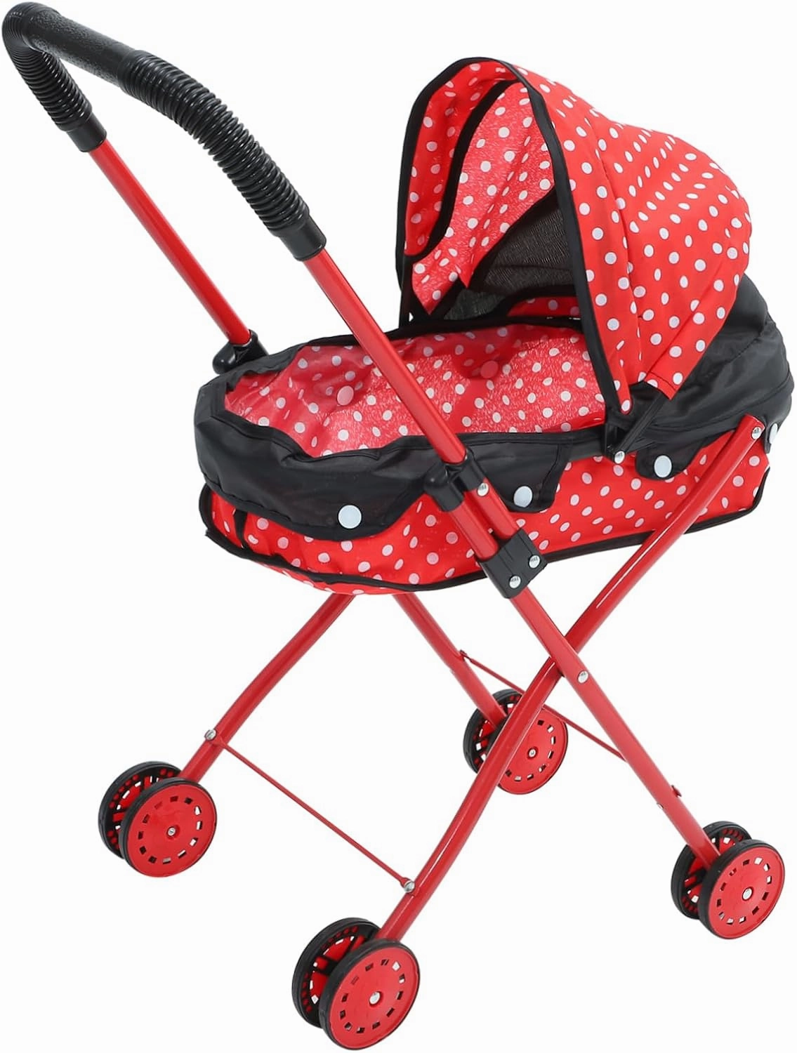 Vaguelly Doll Stroller Hand Cart Babies Dolls Stroller Wagon Furniture Dolly Trolly Dolly Mini Toys for Furniture Dollies Toys Push Cart Little Doll Girl