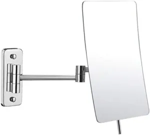 Vanity Mirror Makeup Mirror Wall Mount, Bathroom Mirror 3X Magnification Extendable Cosmetic Mirror Shaving in Bedroom,Round