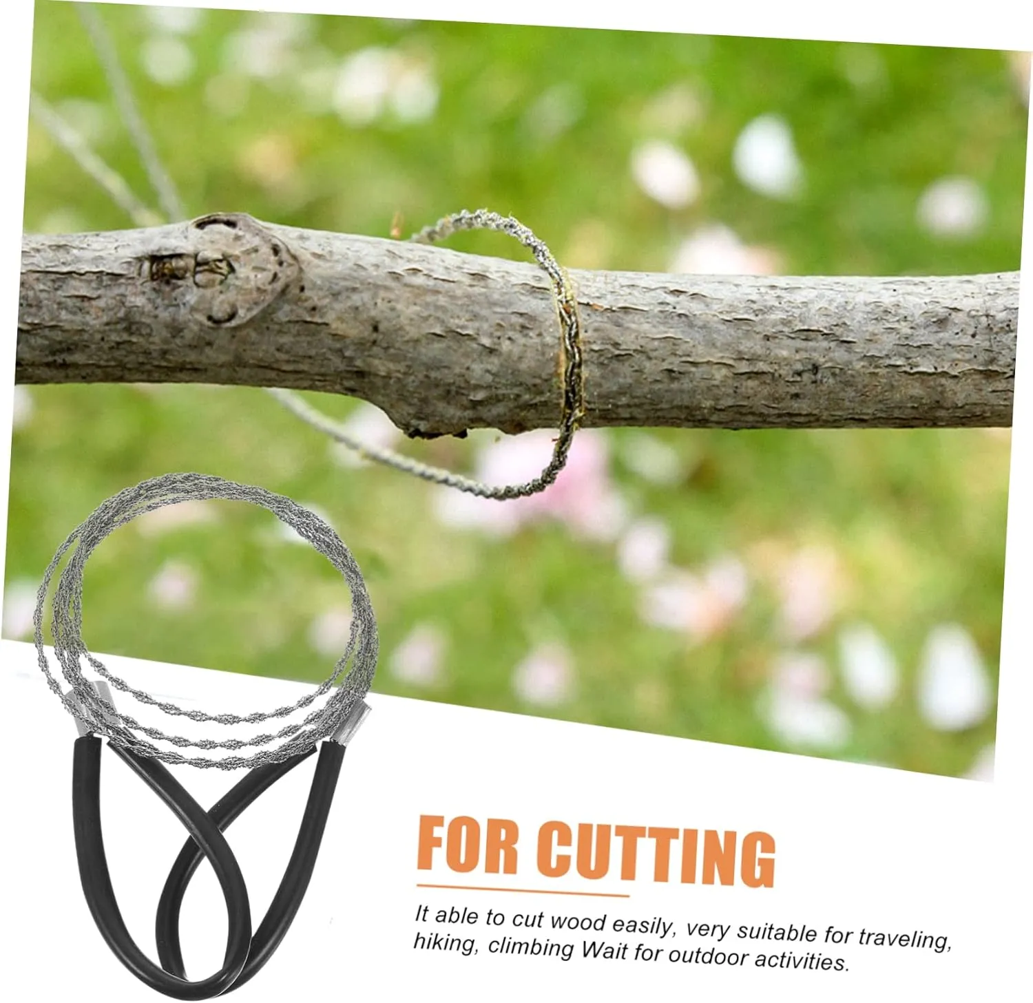 VANZACK 12pcs Pocket Chainsaw Compact Wire Saw for Outdoor Survival Camping Hiking Emergency Use Lightweight Versatile Tool for Cutting and More