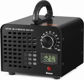 VEVOR Ozone Generator, 24000mg/h Ozone Machine, High Capacity Commercial/Industrial Ozone Generator Machine with 0-120 min Time Setting for Rooms, Cars