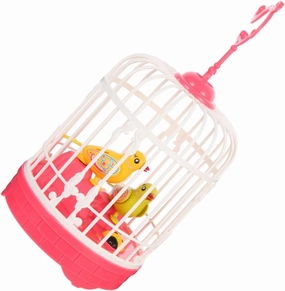 VICASKY Boys and Girls Singing Bird Toy Cage Interactive Electric Toy with Sound Light Compact Design for for Who