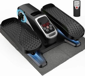 VIVURN® Under Desk Elliptical Machine, Mini Motorized Ellipse Leg Exerciser While Sitting for Seniors, 12-Speed 4-Mode Low Impact Passive Motion Electric Pedal Exerciser Non-Slip Mat for Home Office