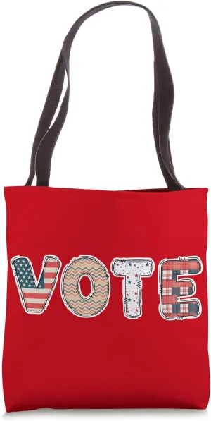 Vote Retro Vintage USA Civic Action Rights November Election Tote Bag