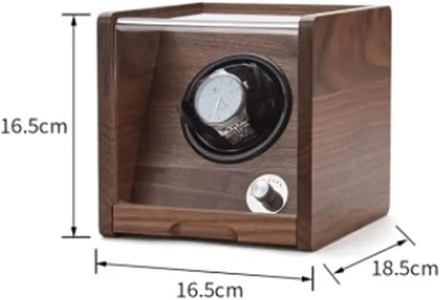 Watch Box Single For Men And Women Watch Shaker Storage Box With Transparent Cover,Wooden Watch Box Jewelry Box, Retro Simple Storage Case Luxury Watch Case Display Organizer(Size:1 epitope)