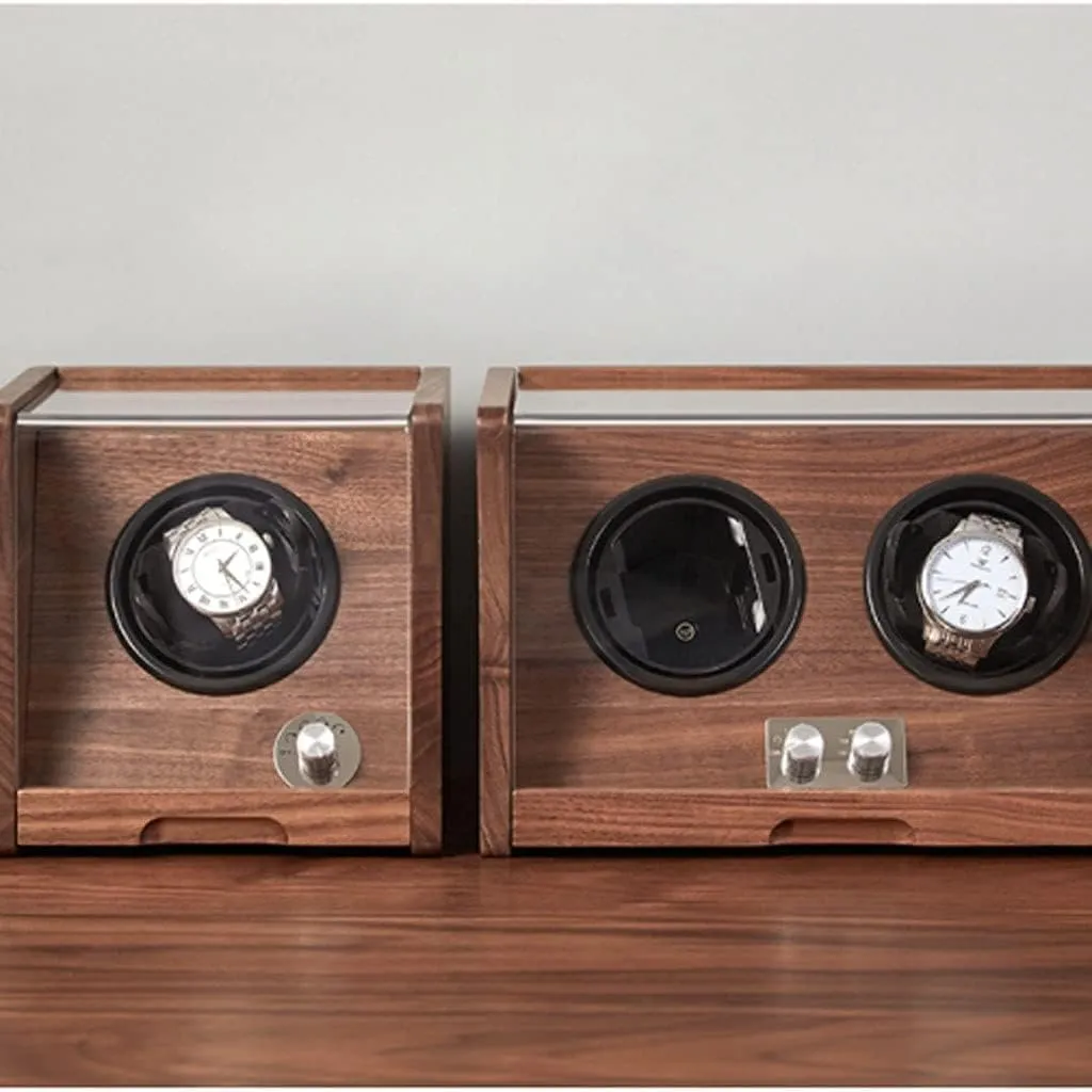 Watch Box Single For Men And Women Watch Shaker Storage Box With Transparent Cover,Wooden Watch Box Jewelry Box, Retro Simple Storage Case Luxury Watch Case Display Organizer(Size:1 epitope)