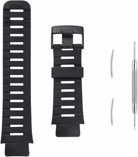 Watch Band Compatible with Suunto X-Lander, Soft Rubber Replacement Wrist Strap for Suunto X-Lander Military Smart Watch, Black
