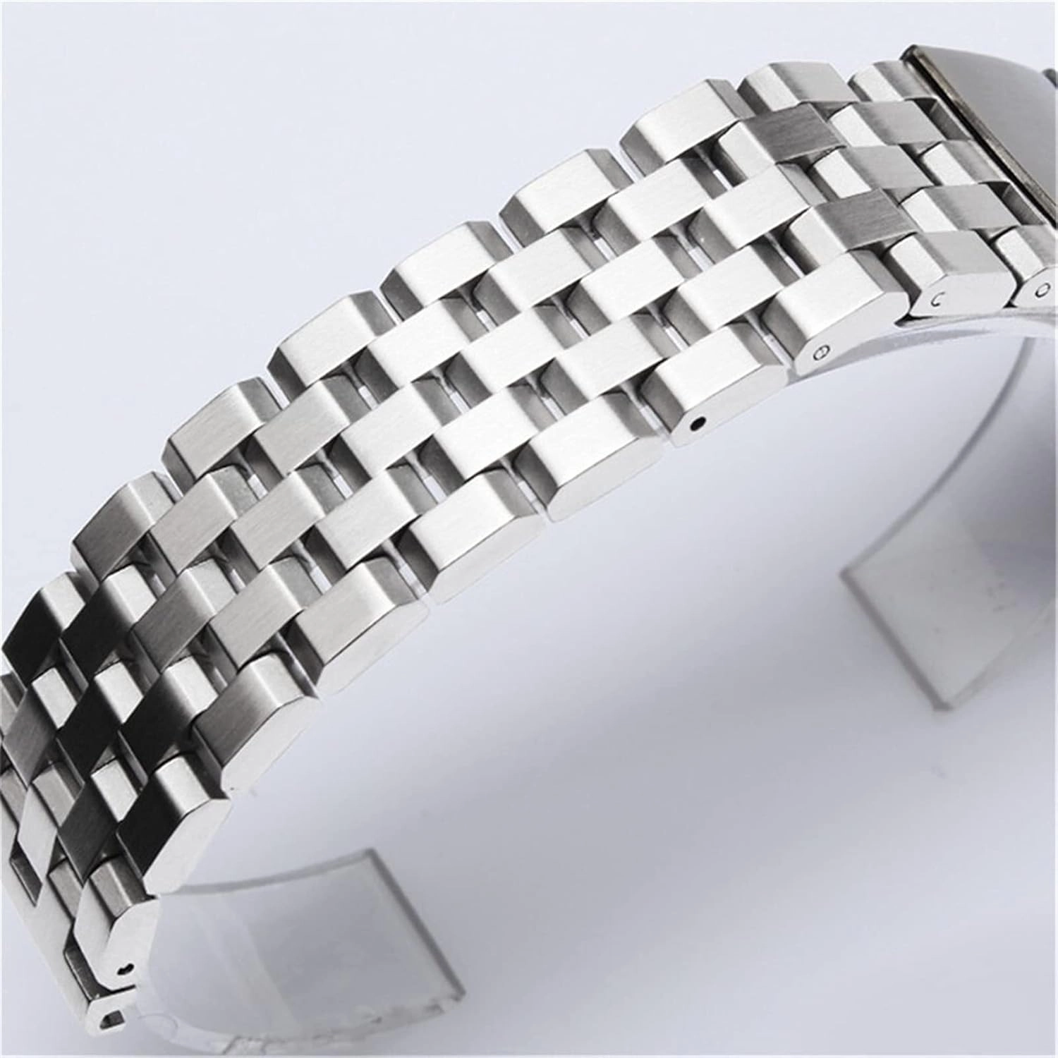 Watch Strap 18mm 20mm 22mm 24mm 26mm Quick Release Stainless Steel Men's Women's Solid Metal Wrist Band Accessories Black Silver