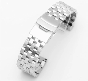 Watch Strap 18mm 20mm 22mm 24mm 26mm Quick Release Stainless Steel Men's Women's Solid Metal Wrist Band Accessories Black Silver