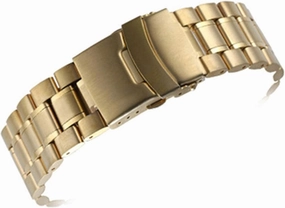 Watch Strap, Stainless Steel Strap 18mm 20mm 22mm Strap Men's and Women's Unfolding Buckle Solid Metal Wrist Strap Jewelry Bracelet (Band Color : Silver, Band Width : 20mm)