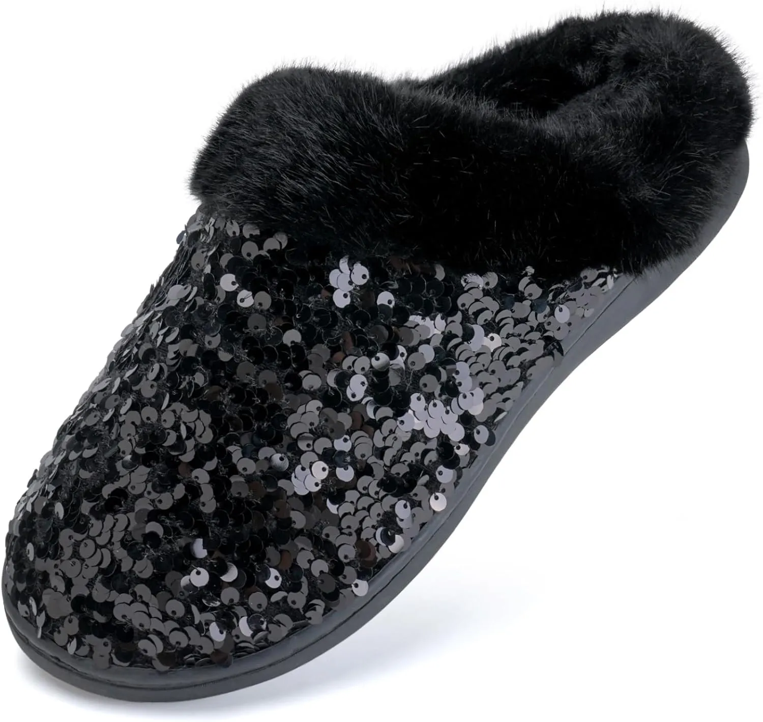 WateLves Women's Memory Foam Slippers Comfort Wool-Like Plush Fleece Lined House Shoes for Indoor & Outdoor