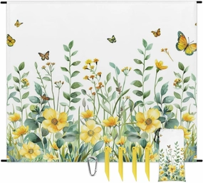 Watercolor Wildflower Beach Blanket, Sandproof Beach Mat, Adults Waterproof Quick Drying Sand Free Mat with 4 x Ground Spikes for Outdoor Travel Camping Hiking, Spring Floral