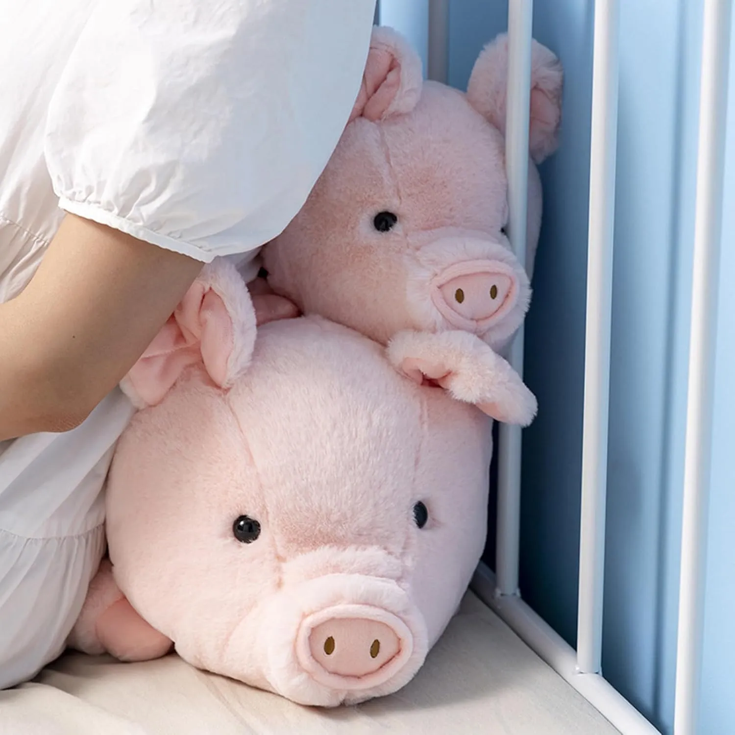 Weighted Stuffed Animals, 3.3lbs Weighted Pig Stuffed Animal Pink Pig Plush Animals Hugging Pillow Toy for Kids and Adults, 19.6 inch