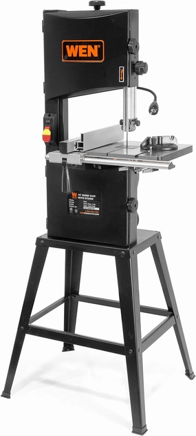 WEN Band Saw with Stand, 10-Inch, 3.5-Amp, Two-Speed (BA3962),Black