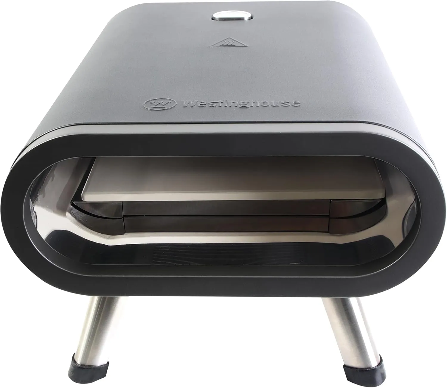 Westinghouse 12-inch Electric Pizza Oven with Pizza Stone for Indoor or Outdoor Cooking, Built-in Thermomete, Adjustable Temperature Control, 1800w