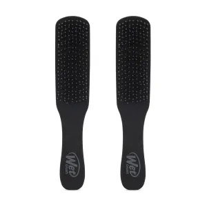Wet Brush Detangling Hair Brush for Men, Black, Stimulates Scalp & Beard for Fuller Stronger Hair, Intelliflex Detangler Help Bristles Promote Growth & Protect from Breakage, Pain-Free (Pack of 2)