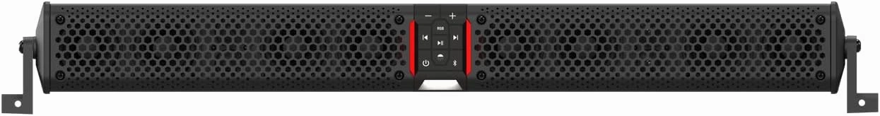 wet sounds Package - Black Stealth XT-12, 12 Speaker High Powered Sound Bar w/Remote and AS-10 10" 500 Watt Powered Stealth Subwoofer