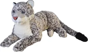 Wild Republic Jumbo Snow Leopard, Giant Stuffed Animal, Plush Toy, Plush Toy, Gifts for Kids, 30 Inches
