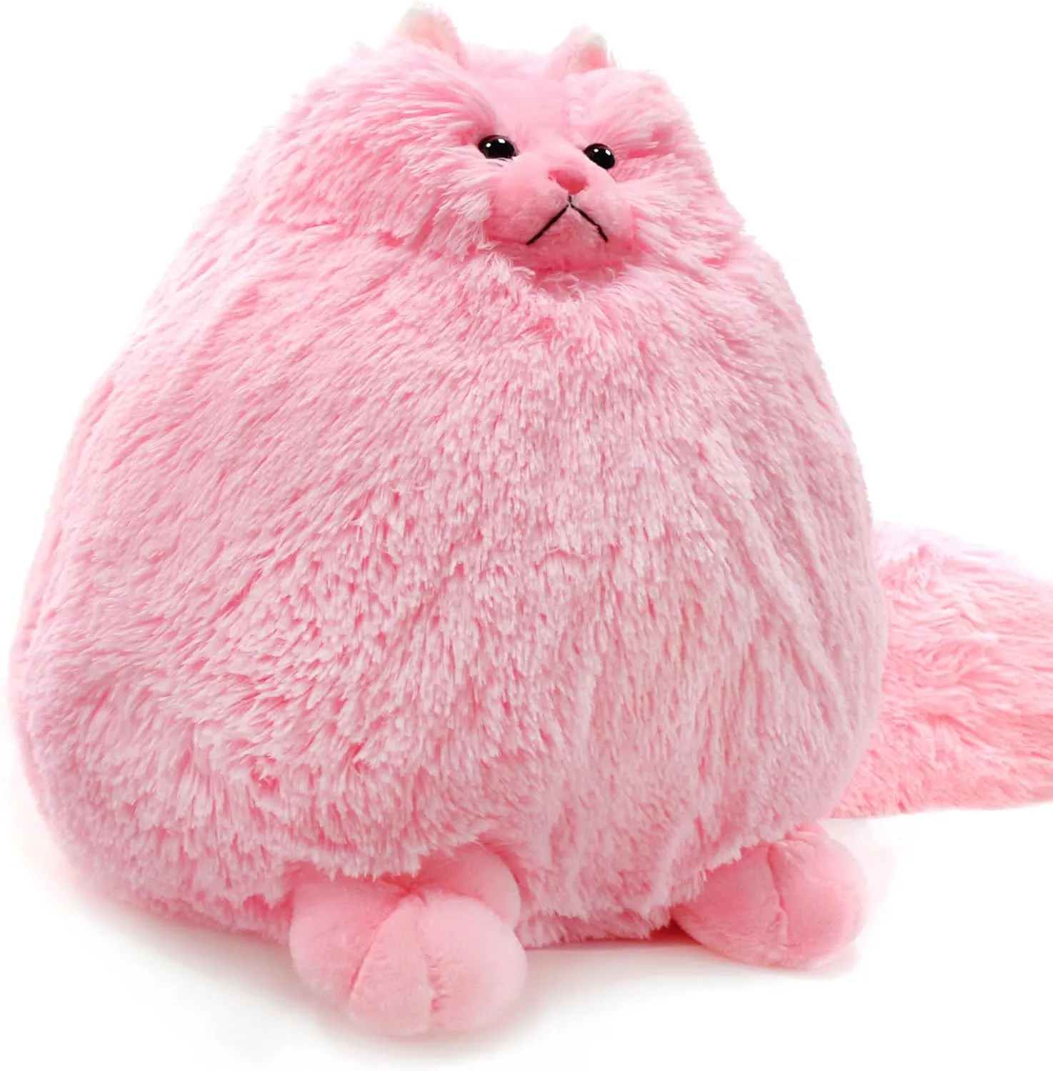 Winsterch Fluffy Giant Cat Stuffed Animal,20 inches Large Cat Stuffed Toys,Birthday for Girls Kids Girlfriend Mother Women,Big Cute Pink Plush Stuffed Animal Plush Toy