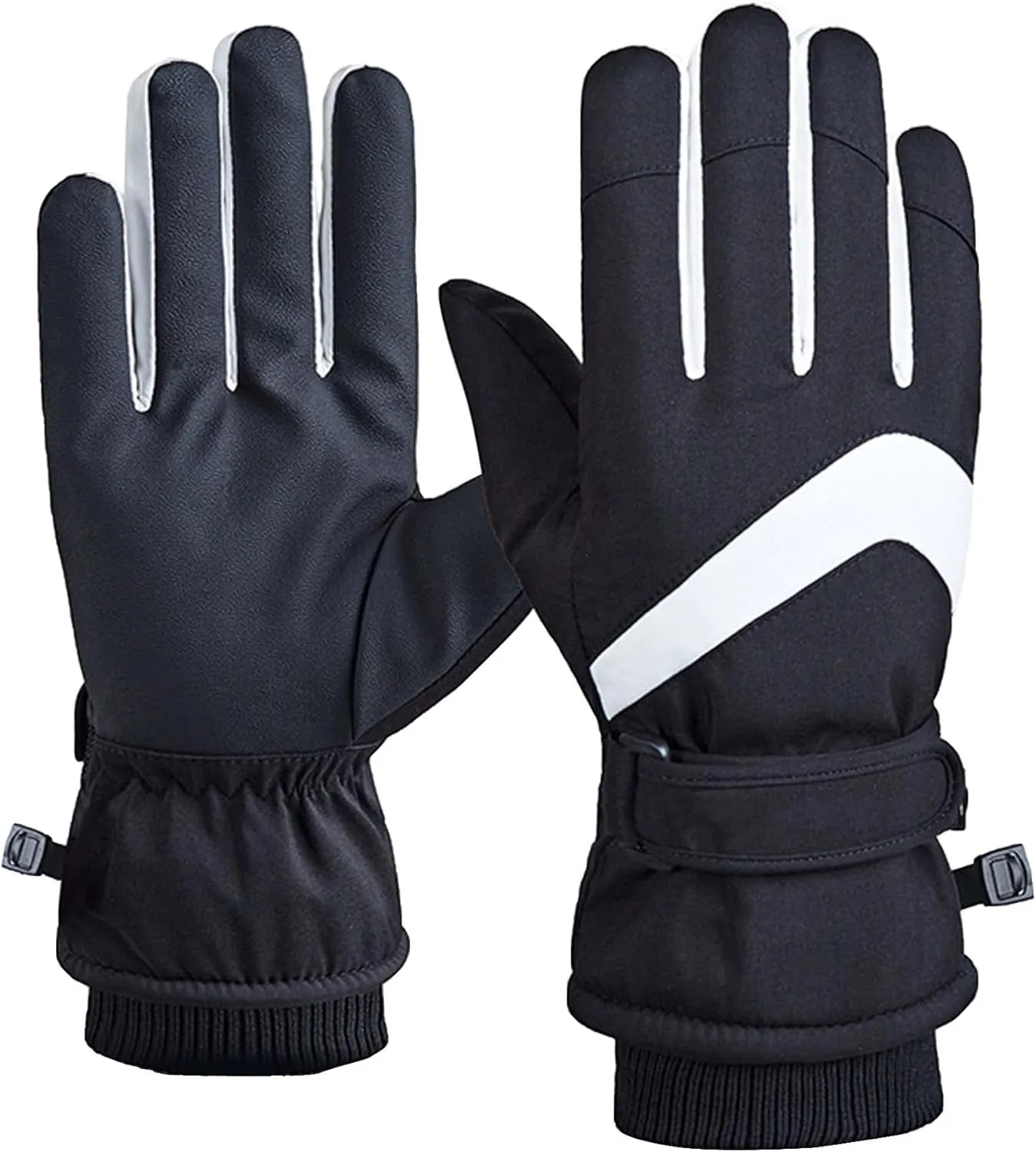 Winter Snow Ski Gloves,Waterproof Windproof Snowboard Gloves,Insulated Warm Snow Gloves for Women Men Kids,Touchscreen Gloves for Cold Weather Cycling Snowboarding Driving