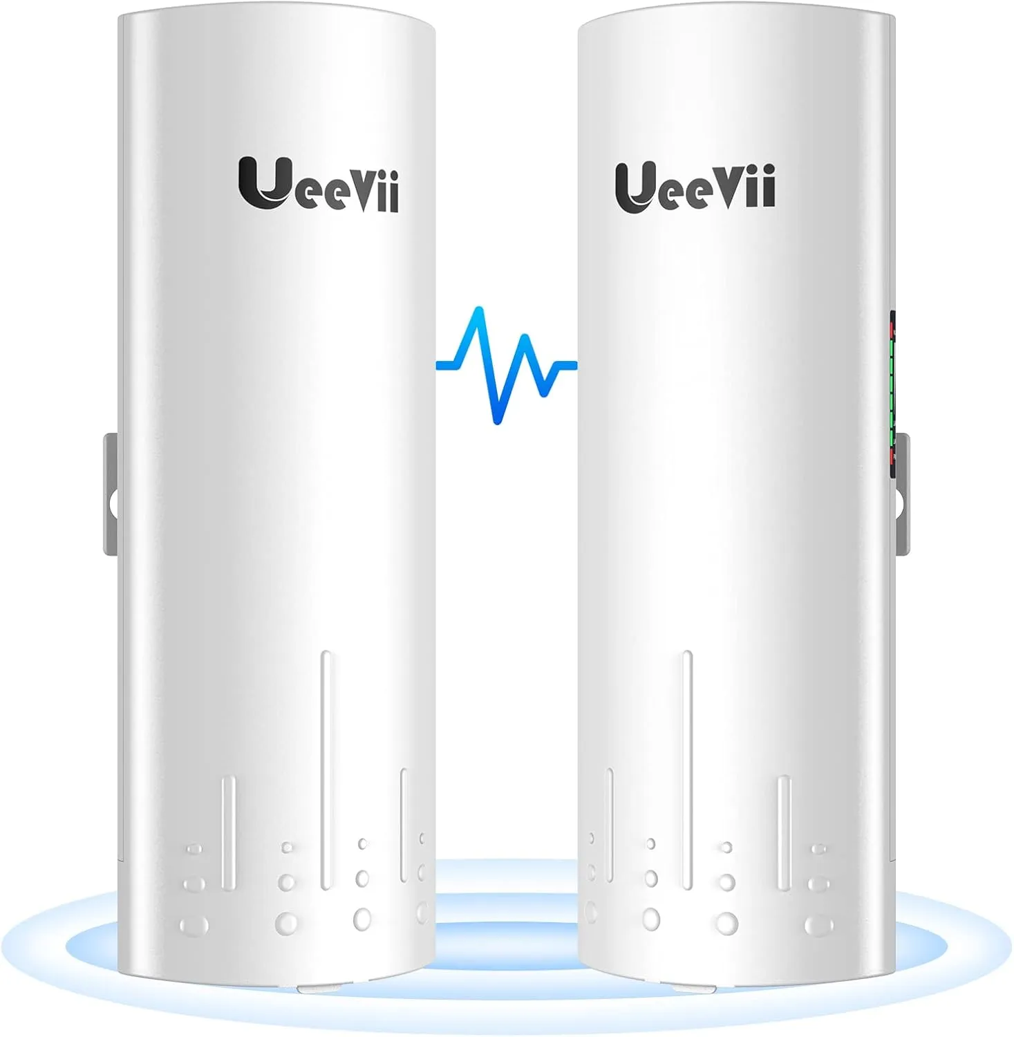 Wireless Bridge Point to Point Outdoor: UeeVii CPE450 5.8G 3Km Long Range Wi-Fi Bridge for Extend Network to Barn and Surveillance Range - Work with Starlink, 14dBi MIMO Antenna,48V POE Powered, 2pcs