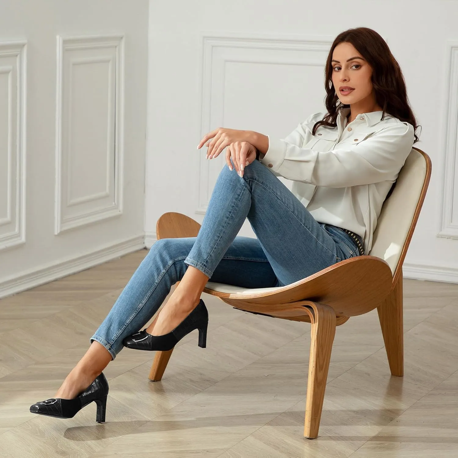 Women Dress Pumps Orthotic Heels Orthopedic Bunion Shoes