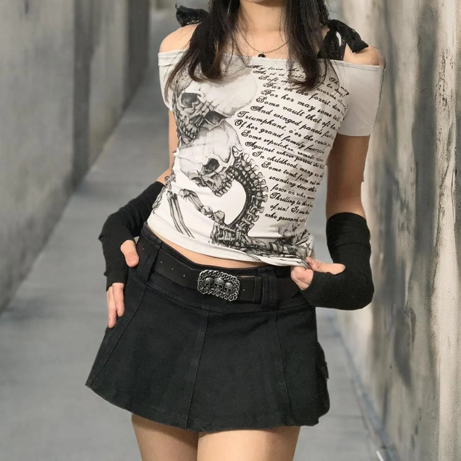 Women Teen Girls Fairy Grunge Clothes Y2k Long Sleeve Baggy Shirt Graphic Baby Tee Fall Vintage Streetwear T-Shirt