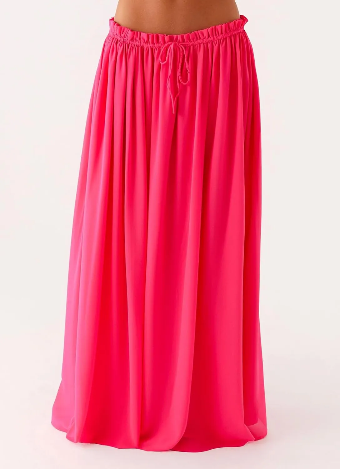 Women Y2K Maxi Skirt Set 2 Piece Outfit Smocked Backless Halter Top Flowy Ruffle Skirt Wedding Guest Ruched Set