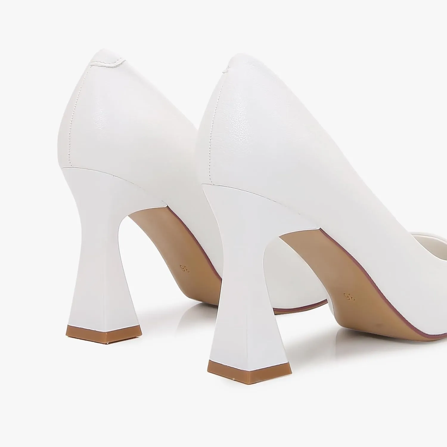 Women’s Bow Pumps Elegant Pointed Toe Dress Heels with Sculpted Flared Heel, Perfect for Weddings, Evening Events & Formal Occasions