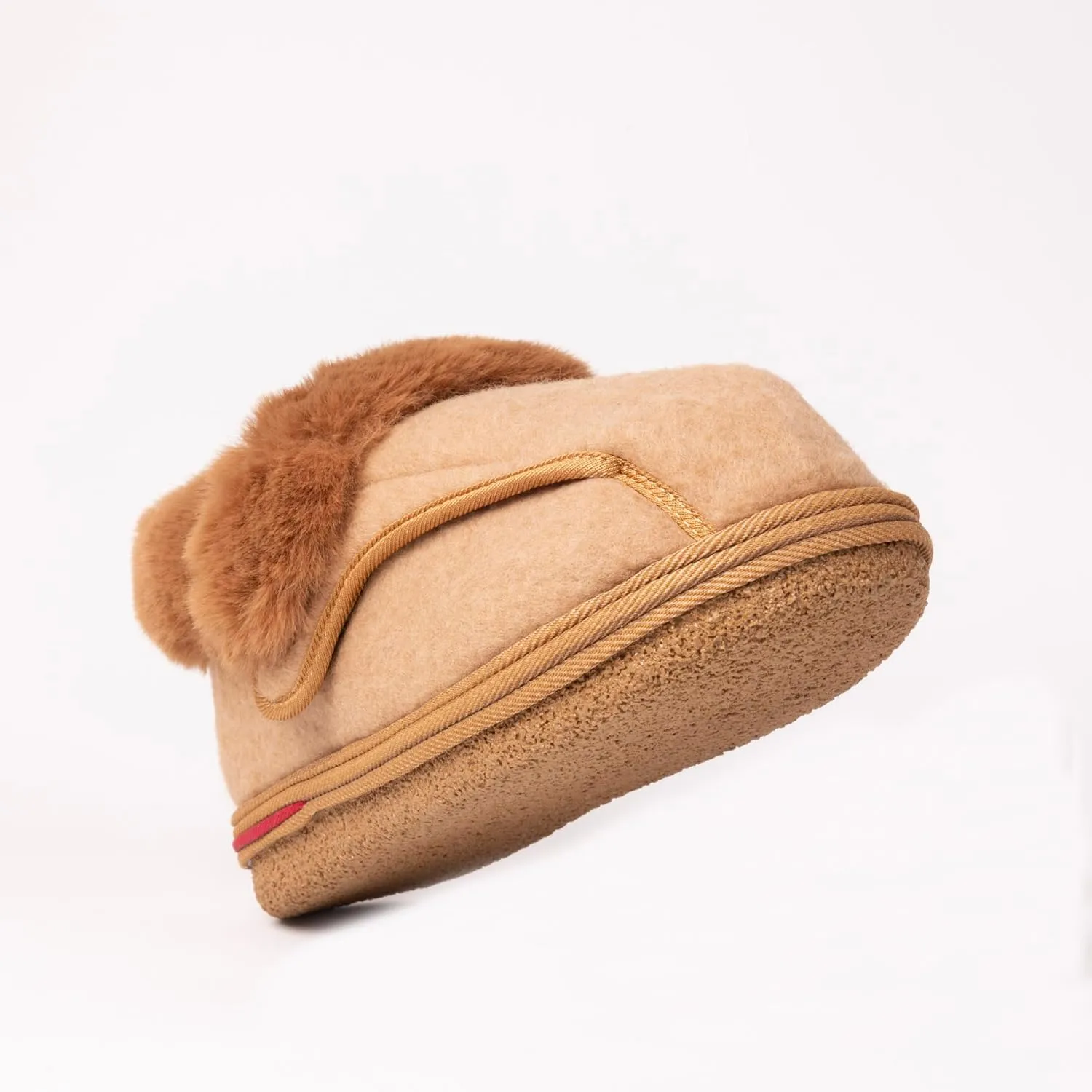 Women's Cozy Adjustable Slippers Wide Fit, Plush Faux Fur Lining, Non-Slip Sole, Comfortable House Shoes for Arthritis, Swollen Feet & Diabetes Relief
