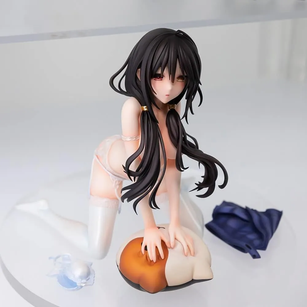 XLONGHOMES Ecchi Figure Date A Live Kurumi Tokisaki 1/7 Complete Figure Anime Figure Girl Statue Toy Cute Doll Decor Model Collectibles Action Figurines (No Cartoon Box)