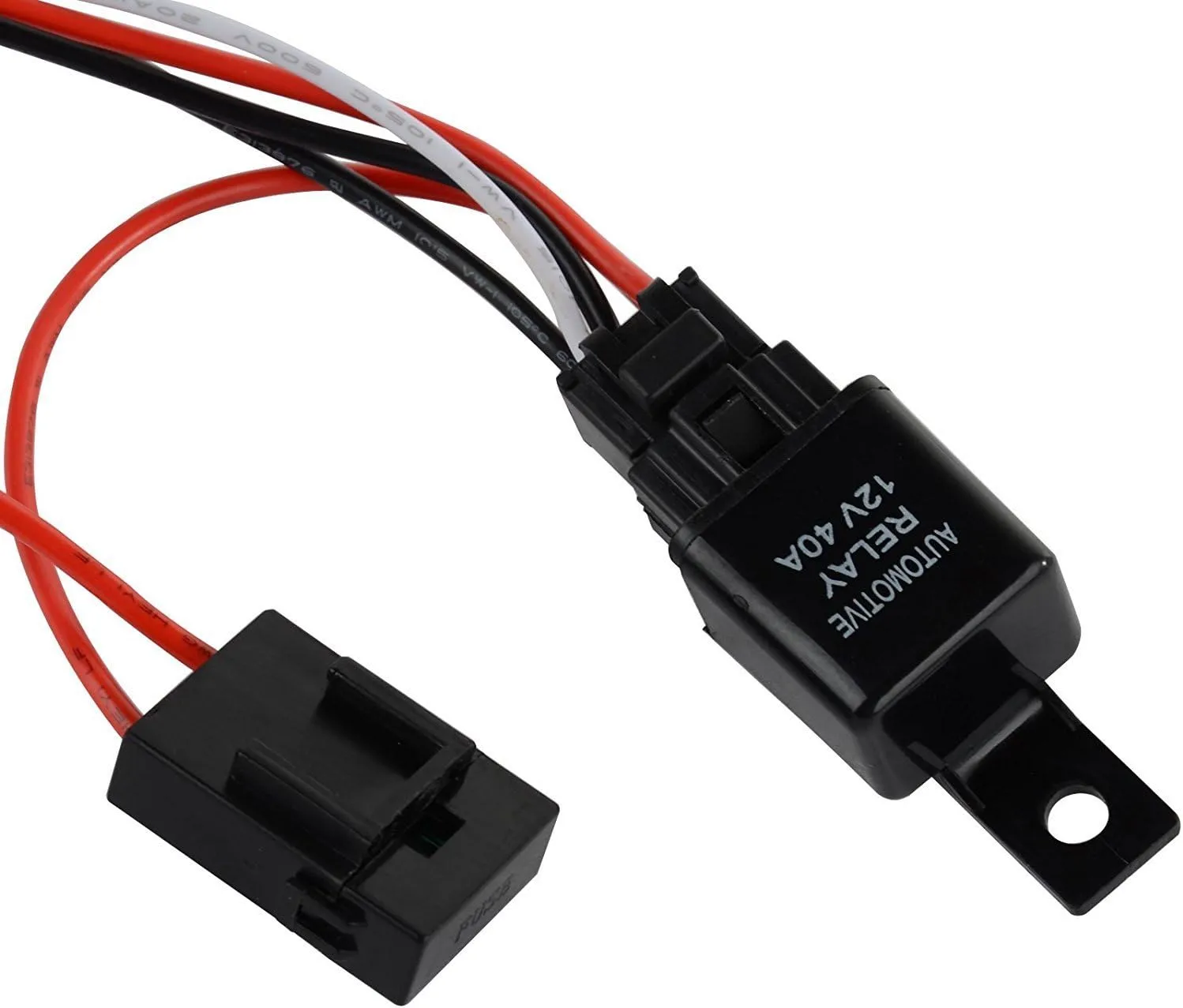 Xotic Tech 1 Set 12V 40A On-Off Switch Power Relay Blade Fuse for Fog Light Work Lamp, LED Work Light Bar Wiring Harness Kit