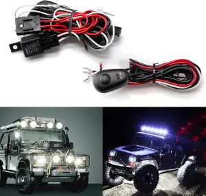 Xotic Tech 1 Set 12V 40A On-Off Switch Power Relay Blade Fuse for Fog Light Work Lamp, LED Work Light Bar Wiring Harness Kit