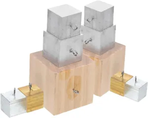 YARNOW 10Pcs Density Cube Set with Copper Iron Aluminum and for and Science Demonstrations Featuring Space Saving Hooks and Construction